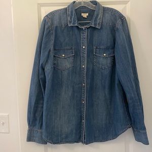* J Crew Denim Shirt